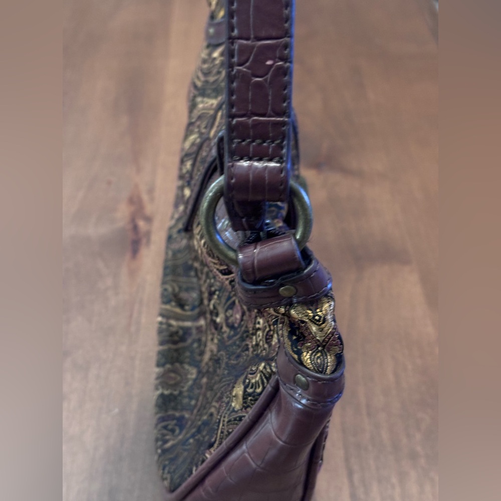 Coldwater Creek Regal Boho Paisley Tapestry Bag - Picture 10 of 16